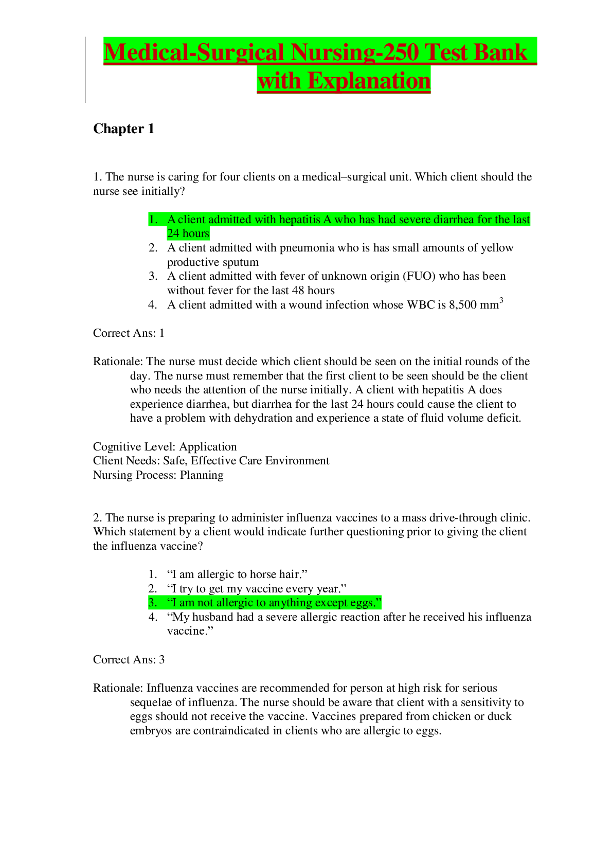 Preview image for exam-elaborations-med-surg-250-med-surg-250-test-ba.GRADED A+|Verified with Rationale